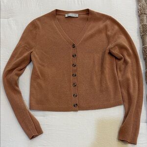 Everlane Wool Camel Cardigan